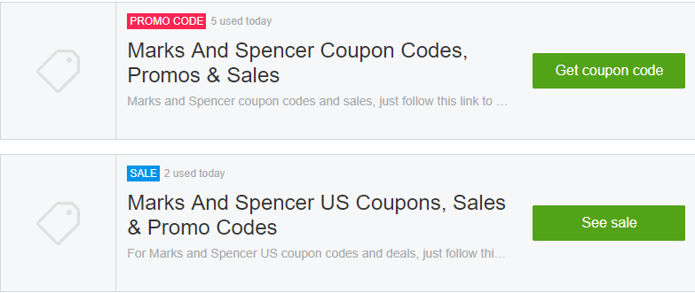 Marks & Spencer Bedford Offers and Coupons