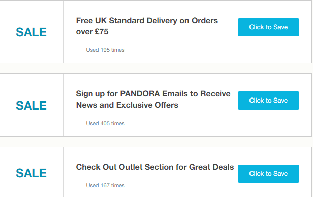 Pandora Bedford Offers and Coupons