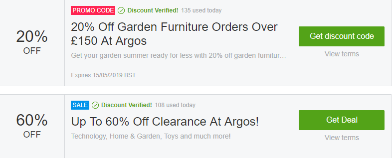 Argos Biggleswade Offers and Coupons