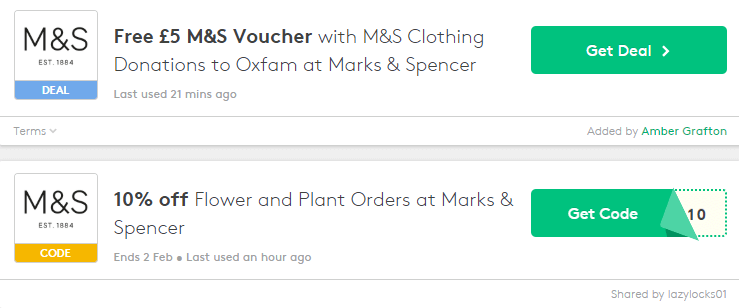 M&S Luton Offers and Coupons (1)